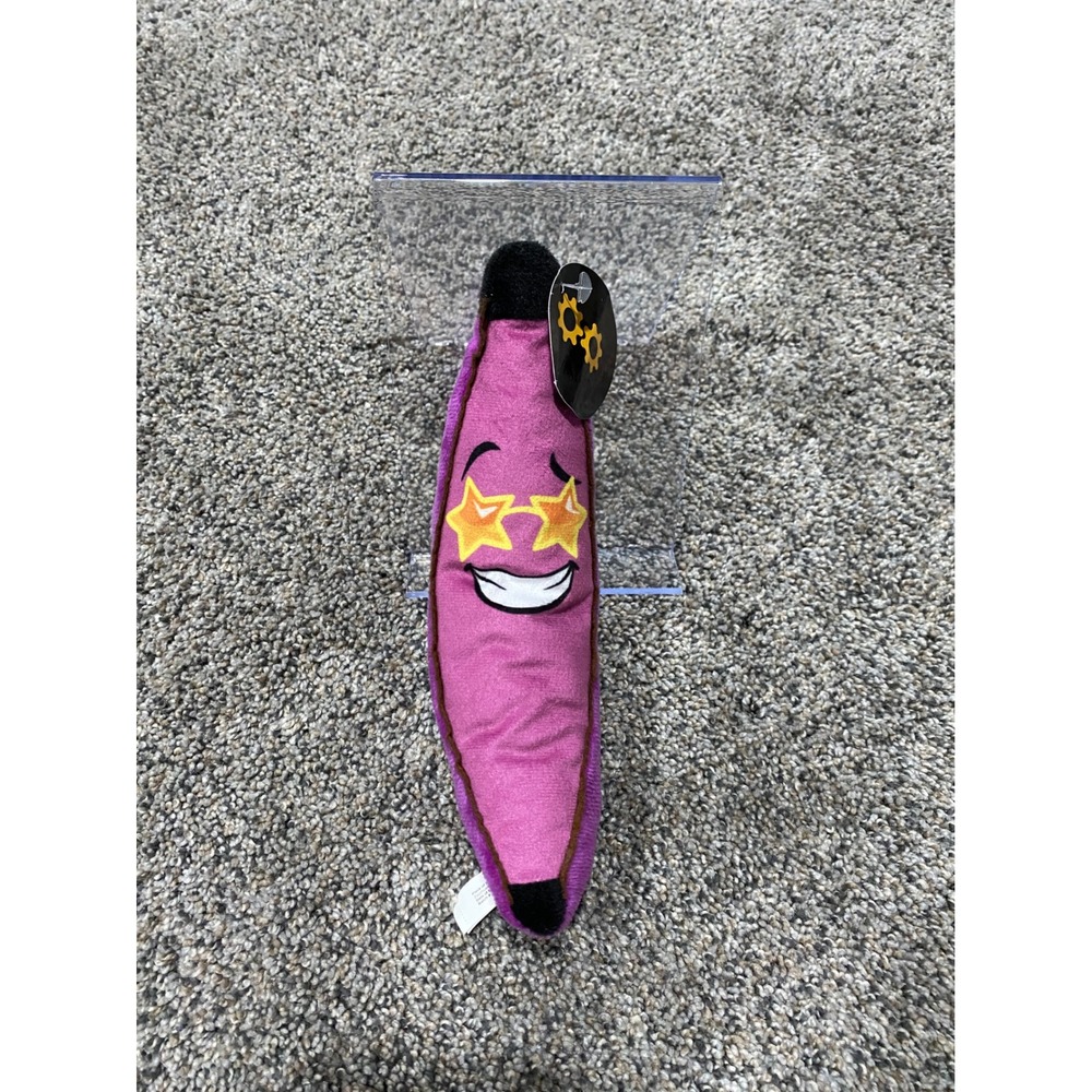 Toy Works Purple Banana Plush Star Sunglasses Stuffed Toy 8 Inch NWT